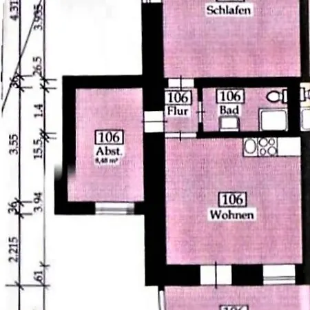 Apartamento Ferienwohnung Fuerstenhof 106